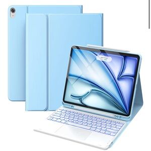 iPad Air 13” Case with Magnetic Detachable Keyboard Wireless Bluetooth-BLUE